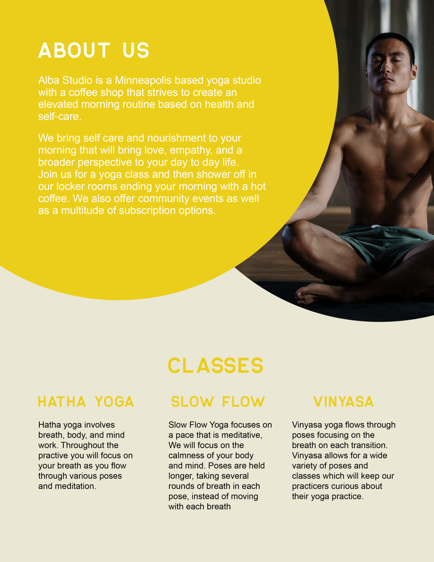 Yoga-Brochure